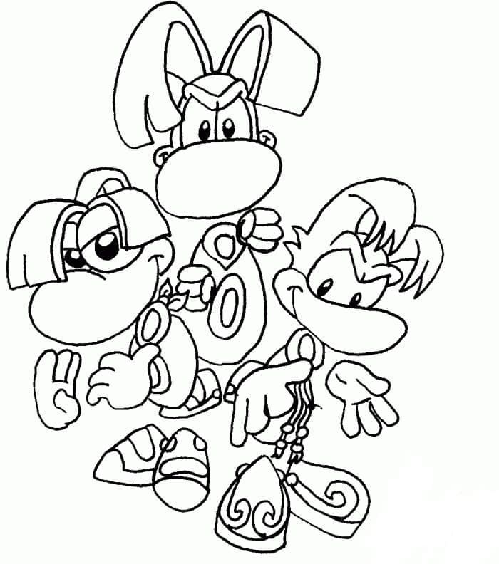 Desenhos de Rayman para colorir