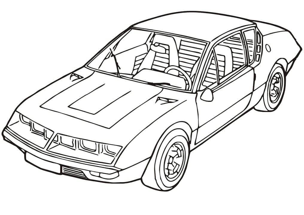 Desenho deRenault Alpine A310 para colorir