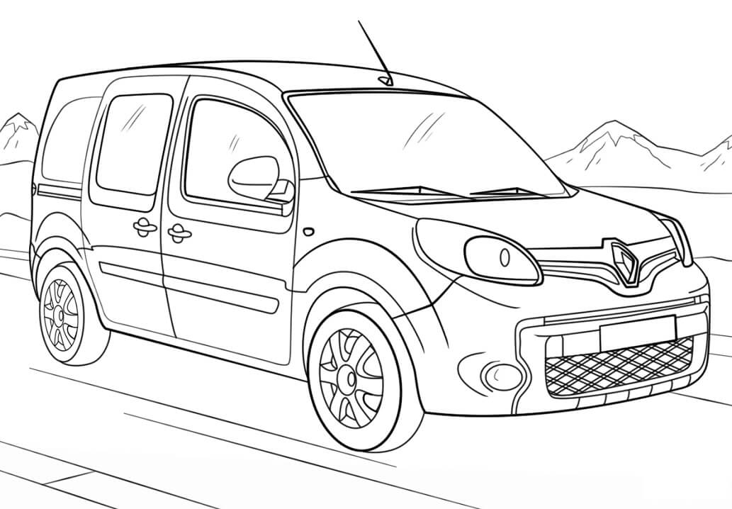 Desenho deRenault Kangoo para colorir