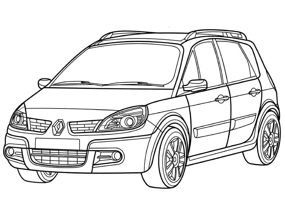 Desenho deRenault Scenic para colorir