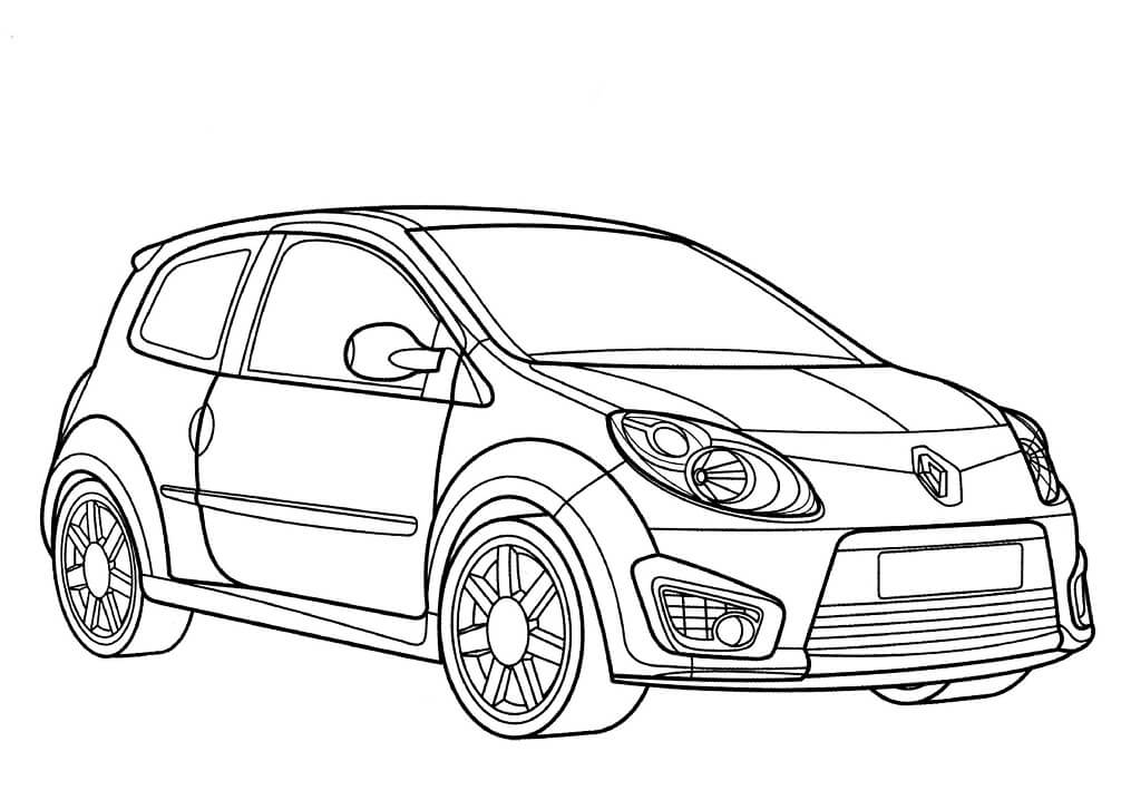 Desenho deRenault Twingo Rs para colorir