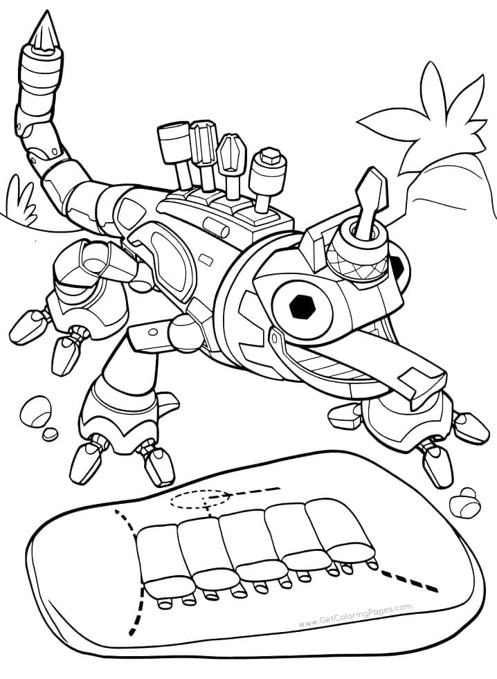 Desenho deRevvit de Dinotrux para colorir