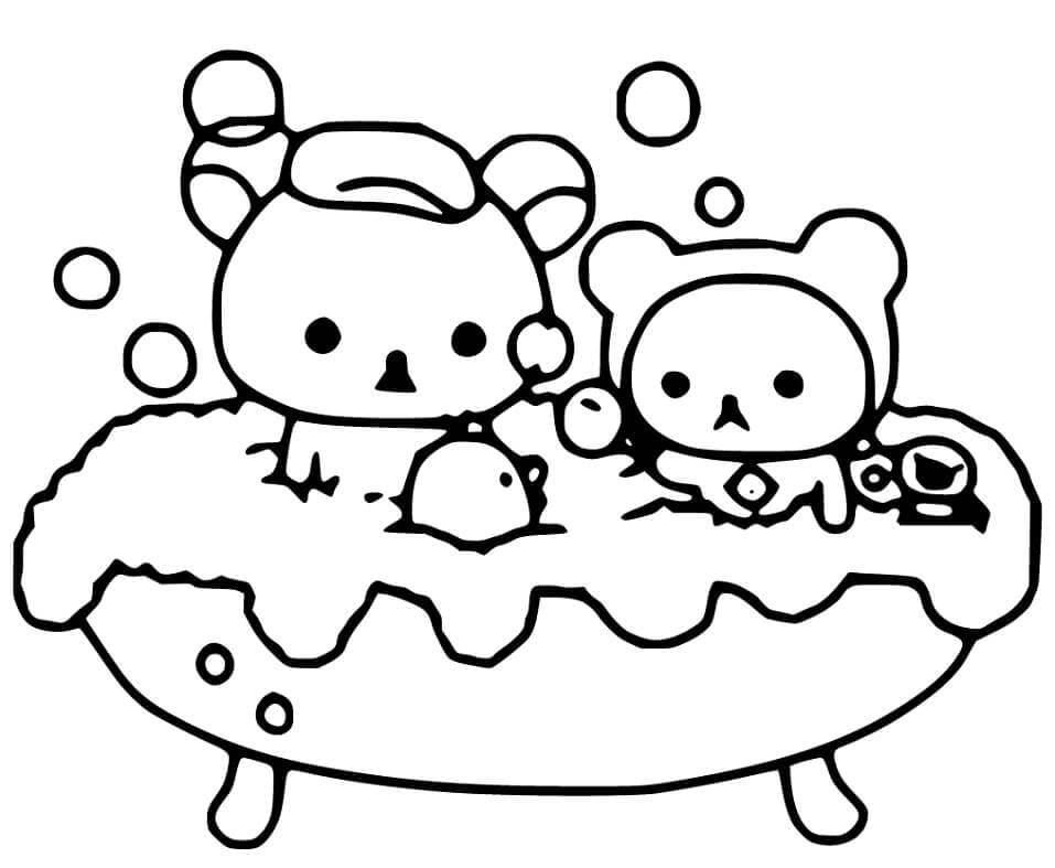 Desenho deRilakkuma 1 para colorir