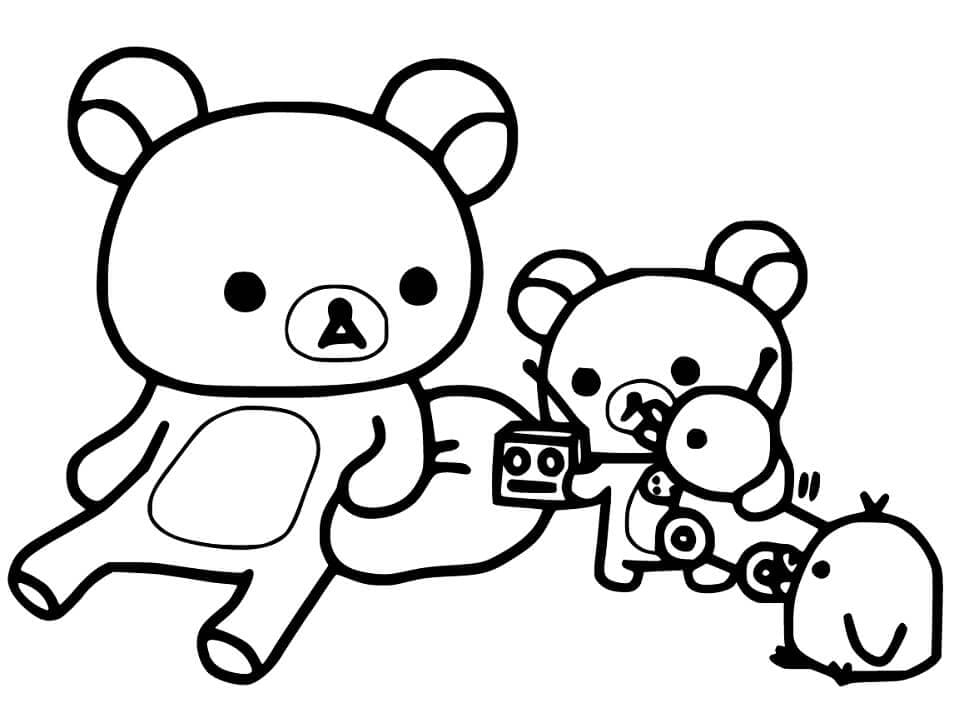 Desenho deRilakkuma 4 para colorir