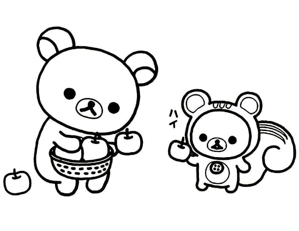 Desenho deRilakkuma 5 para colorir