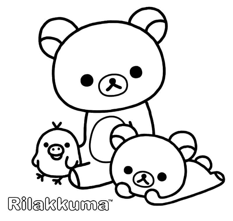 Desenho deRilakkuma 6 para colorir