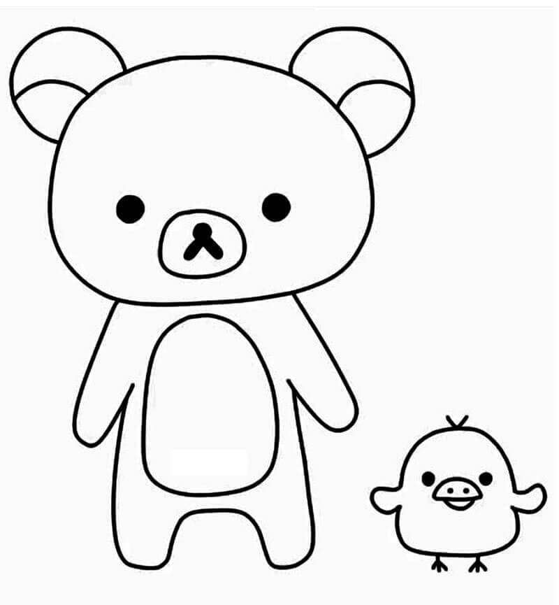 Desenho deRilakkuma 7 para colorir