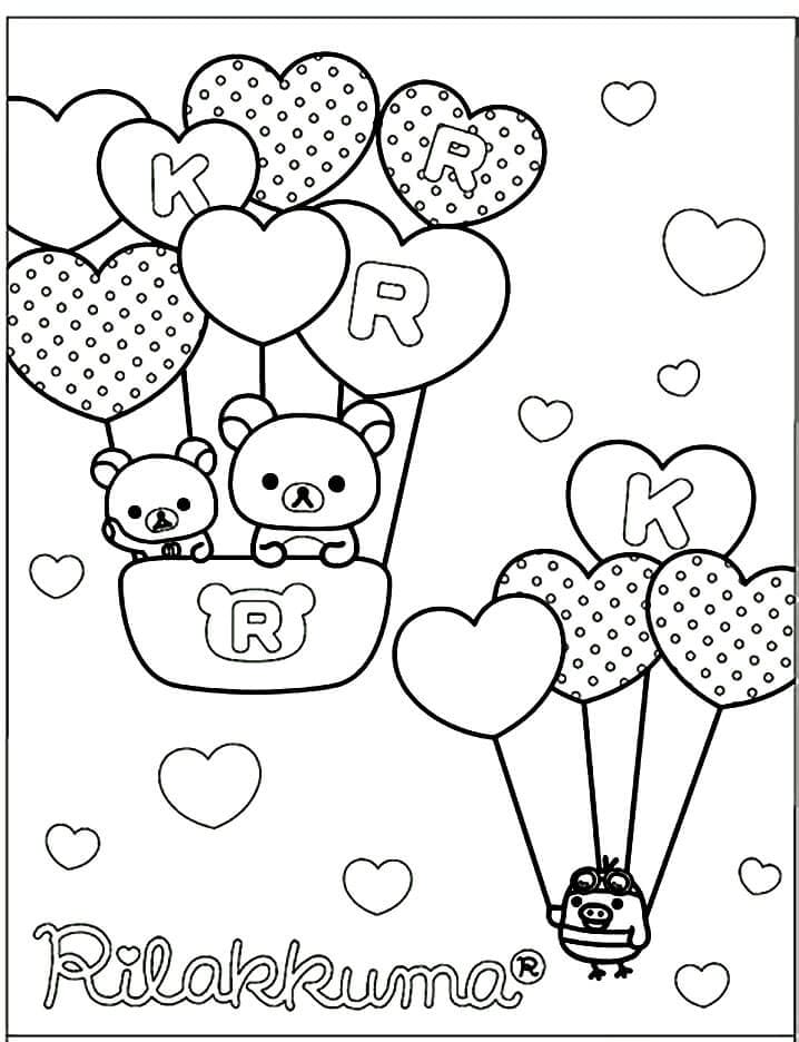 Desenho deRilakkuma 9 para colorir