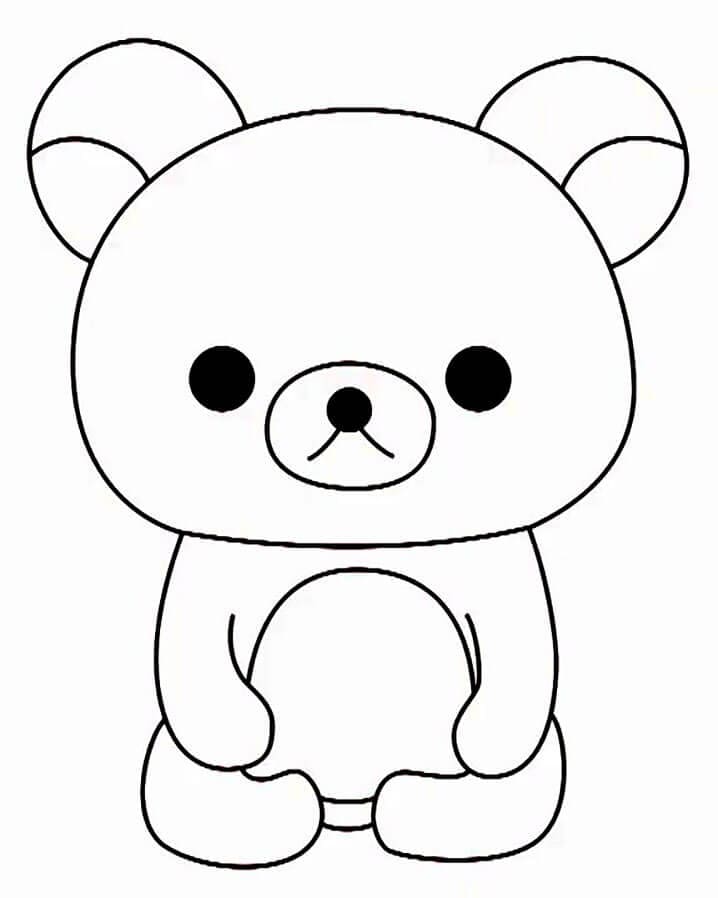 Desenhos de Rilakkuma para colorir