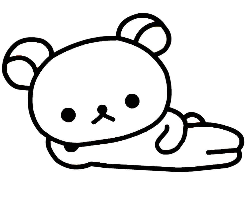 Desenho deRilakkuma Preguiçoso para colorir