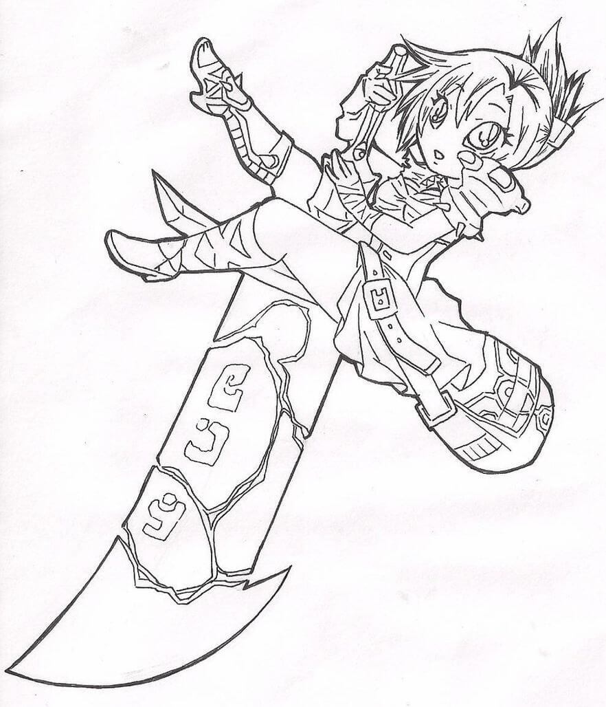 Desenho de Riven para colorir