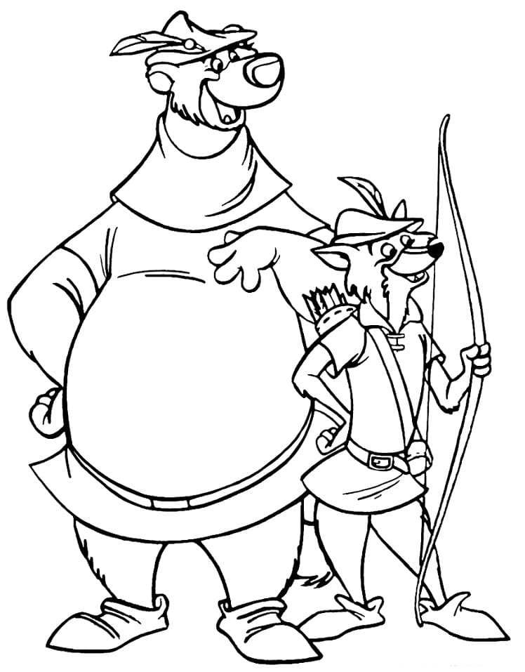 Desenhos de Robin Hood para colorir