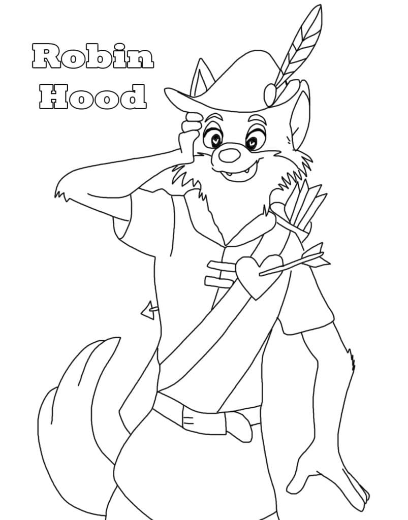 Desenho deRobin Hood 20 para colorir