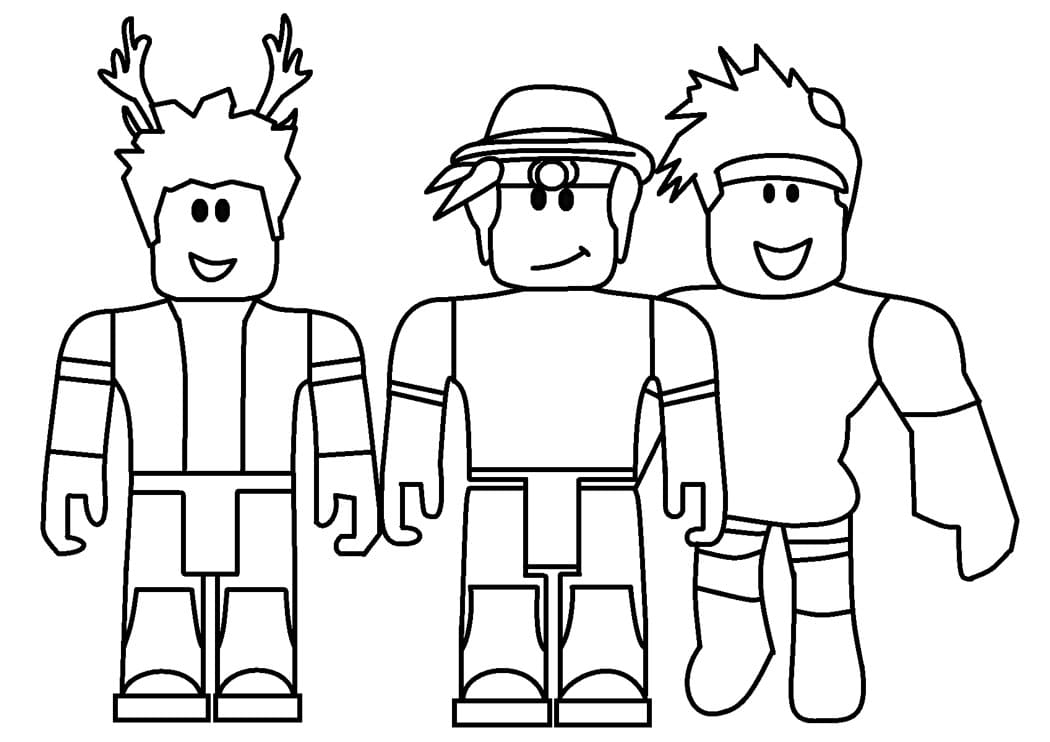 Desenhos de Roblox para colorir