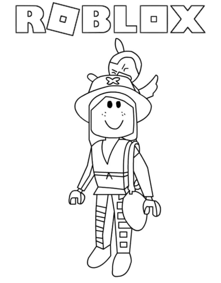 Desenho deRoblox 4 para colorir