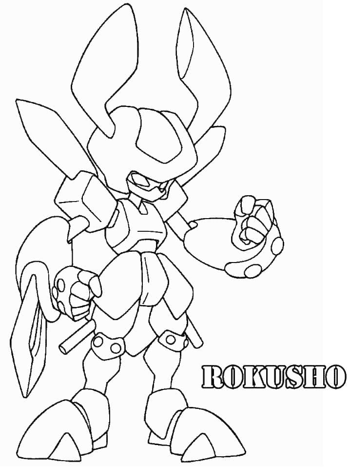 Desenho deRokusho Medabots para colorir