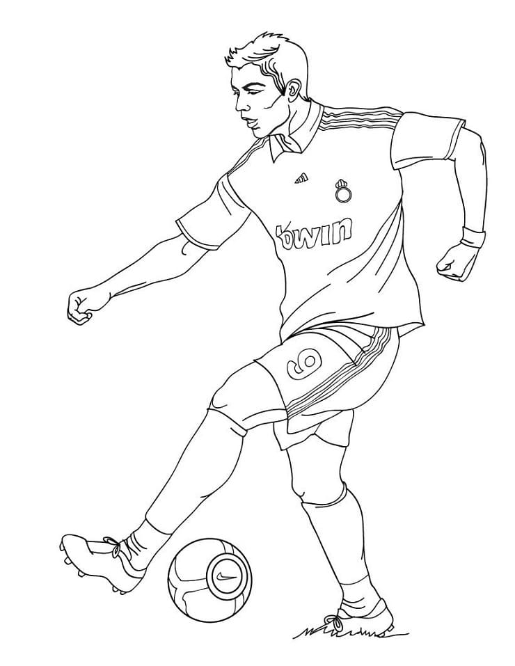 Desenho deRonaldo para colorir