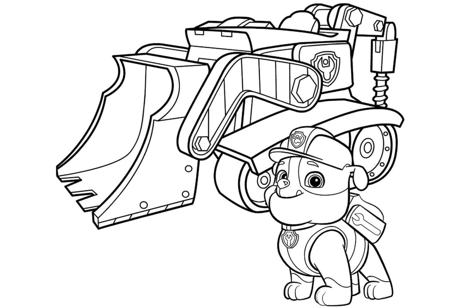 Desenho deRubble de Patrulha Canina 1 para colorir