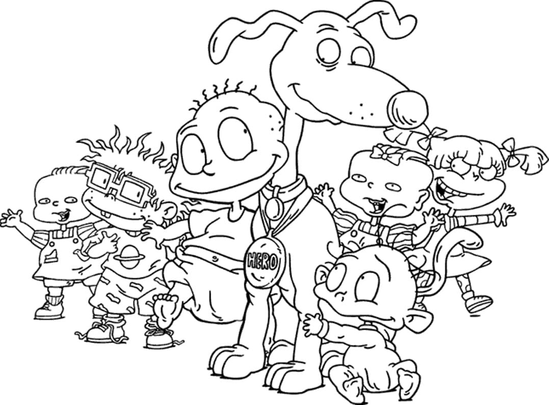 Desenhos de Rugrats para colorir