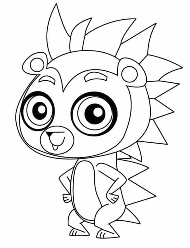 Desenho de Russell Littlest Pet Shop para colorir