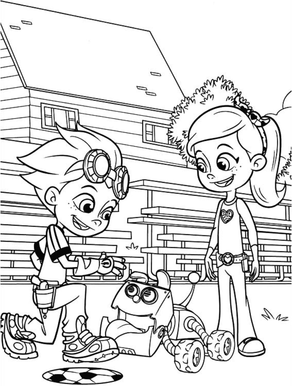 Desenhos de Rusty Rivets para colorir