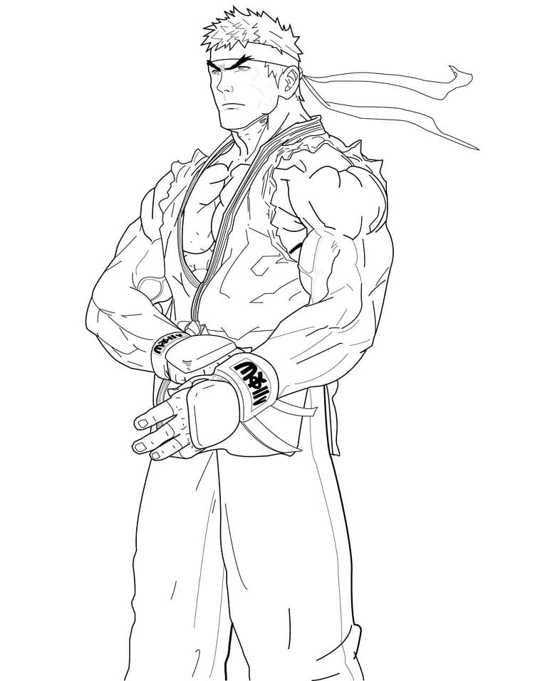 Desenhos de Street Fighter para colorir