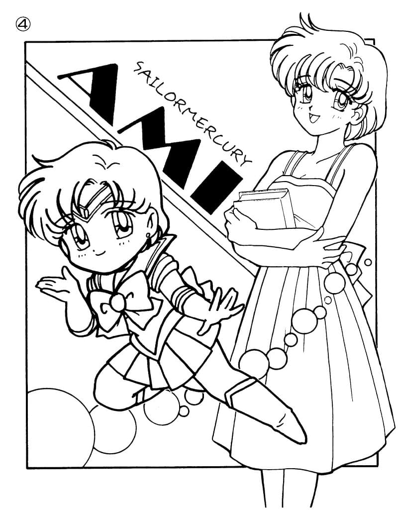 Desenho deSailor Mercury 1 para colorir