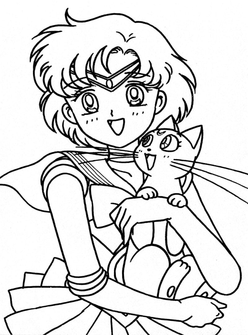 Desenho deSailor Mercury 3 para colorir