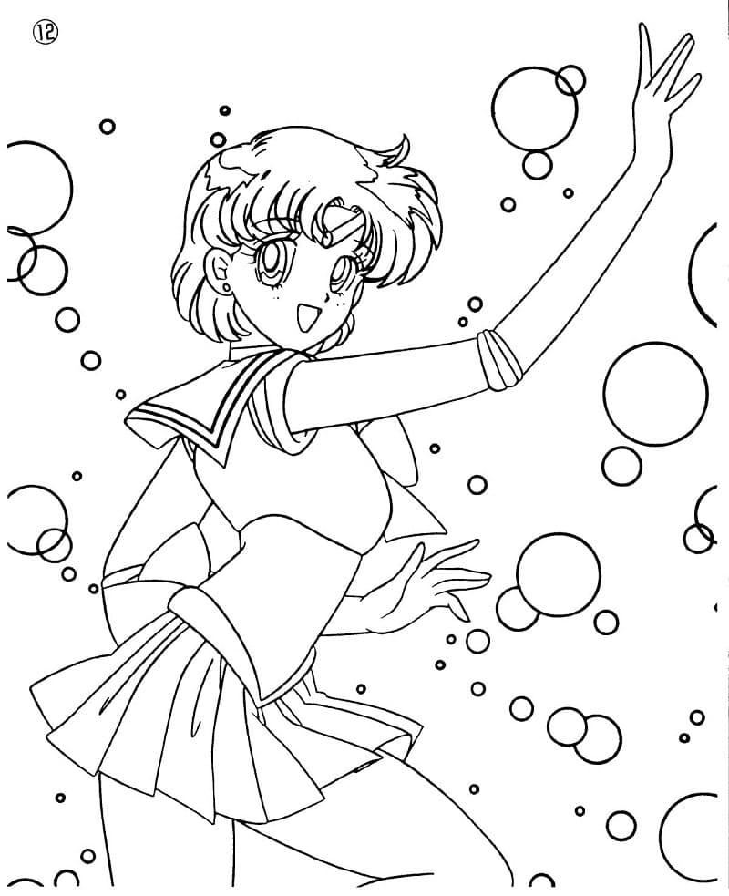 Desenho deSailor Mercury para colorir