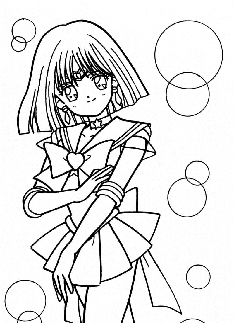 Desenho deSailor Saturn 1 para colorir