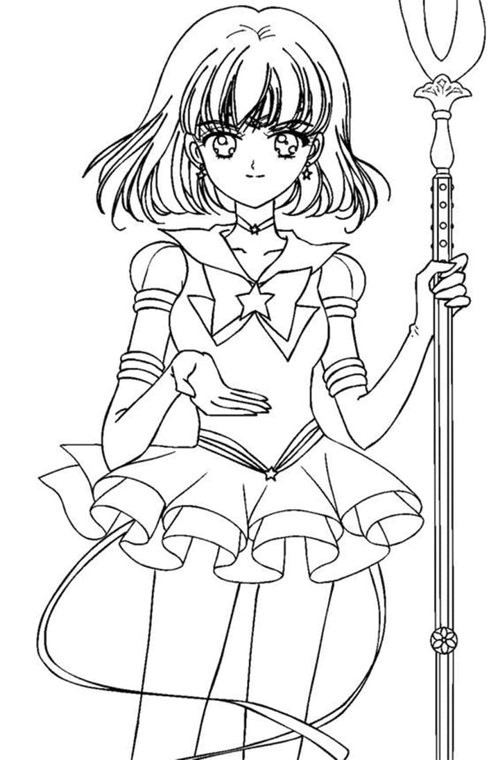 Desenho deSailor Saturn 2 para colorir