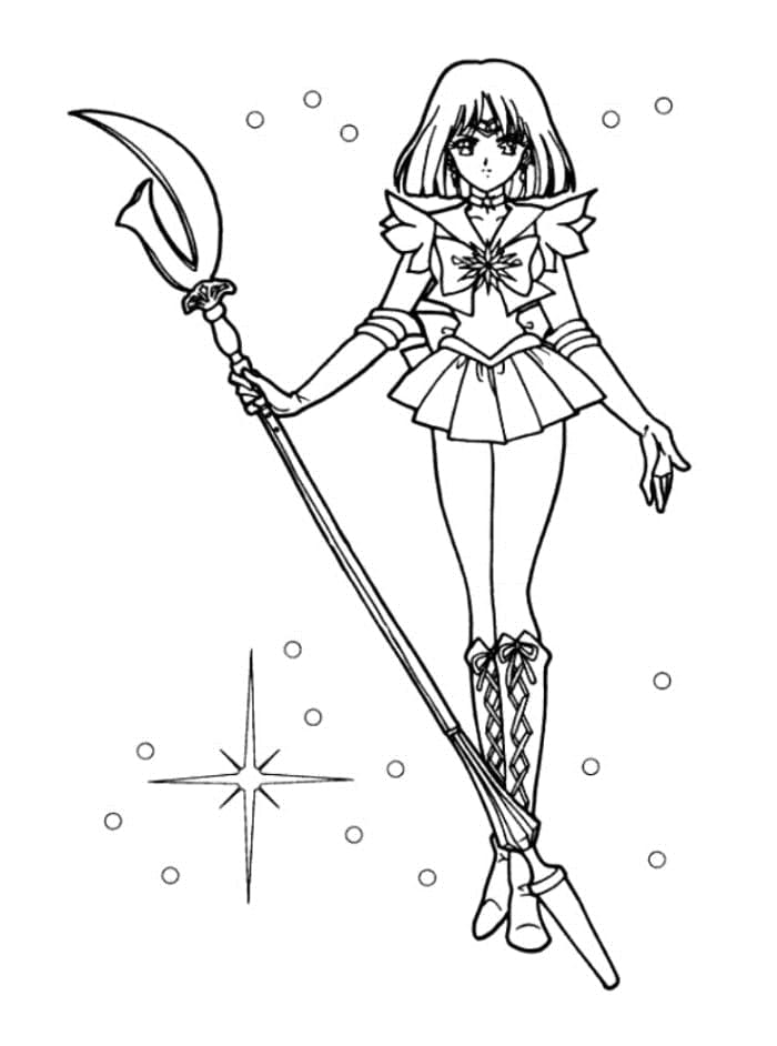 Desenho deSailor Saturn 3 para colorir