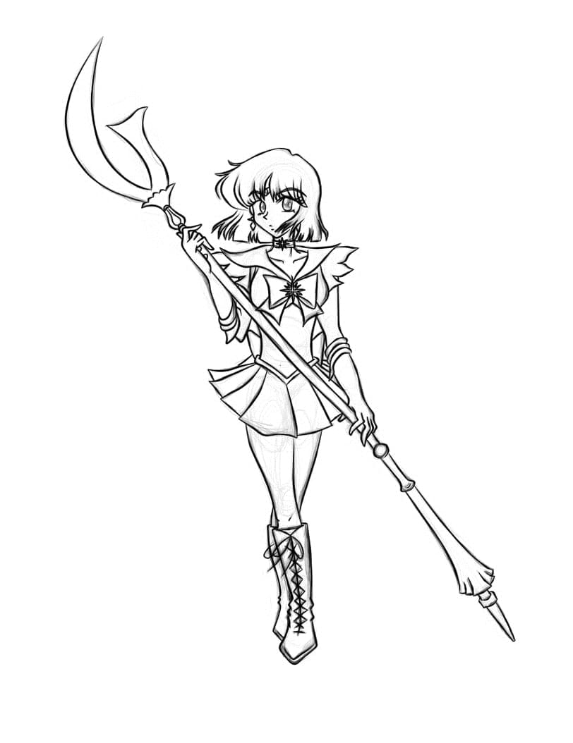 Desenho deSailor Saturn 4 para colorir