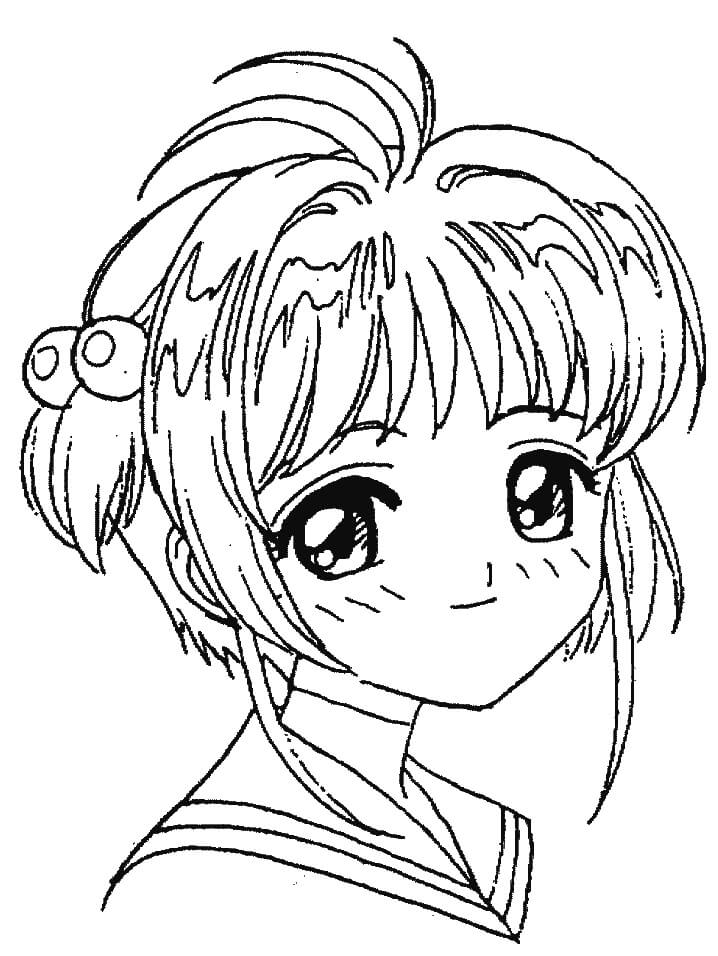 Desenho deSakura Fofa 1 para colorir