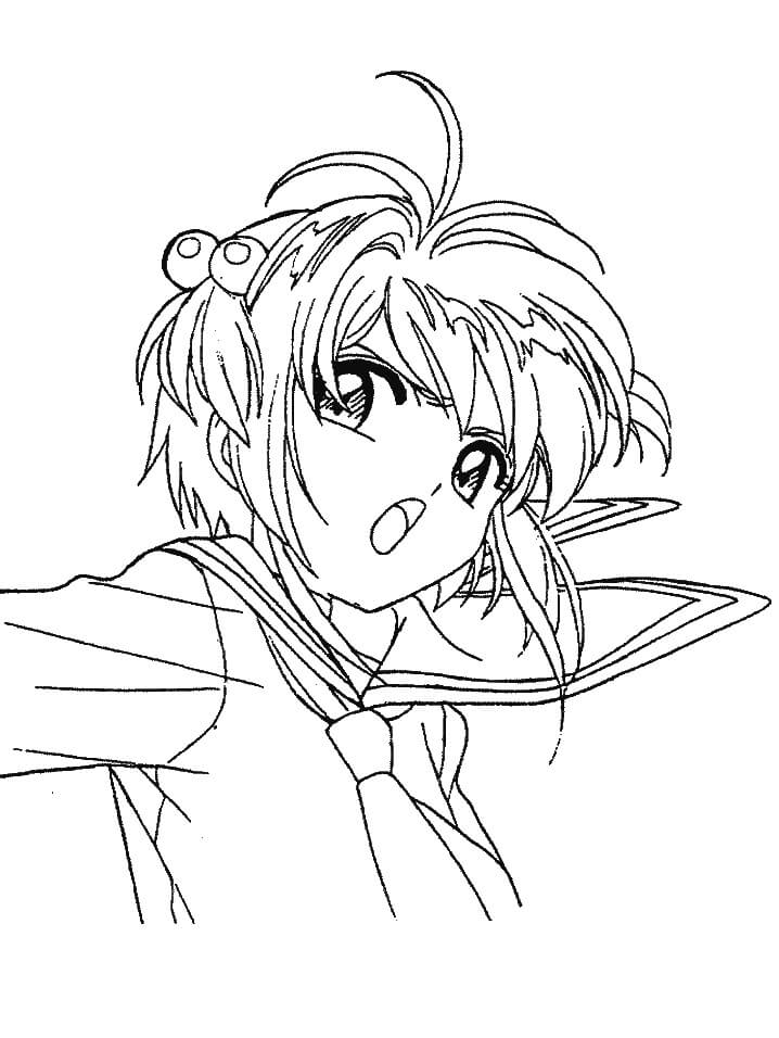 Desenho deSakura Fofa 3 para colorir