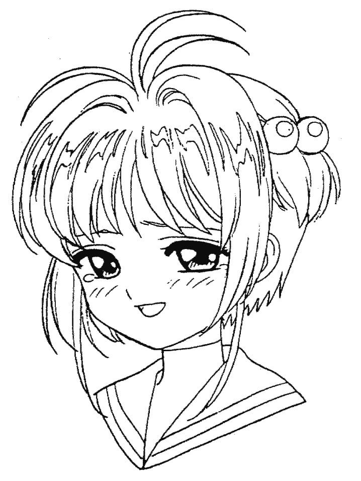 Desenho deSakura Fofa 4 para colorir