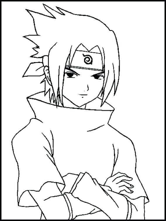 Desenho deSasuke Legal 1 para colorir