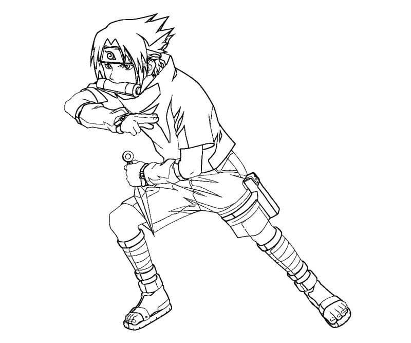 Desenho deSasuke Legal 2 para colorir