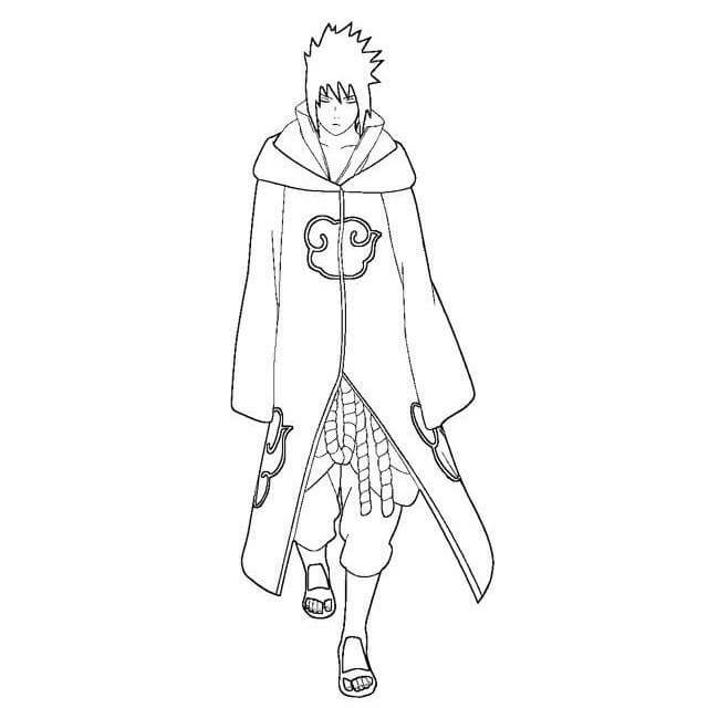 Desenho deSasuke Legal 3 para colorir