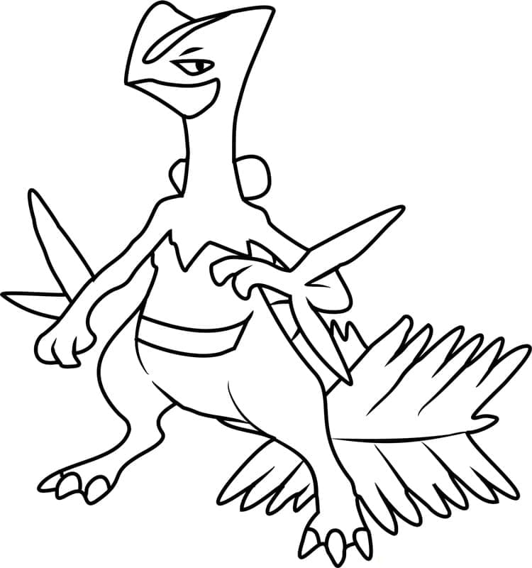 Desenho deSceptile Pokemon para colorir