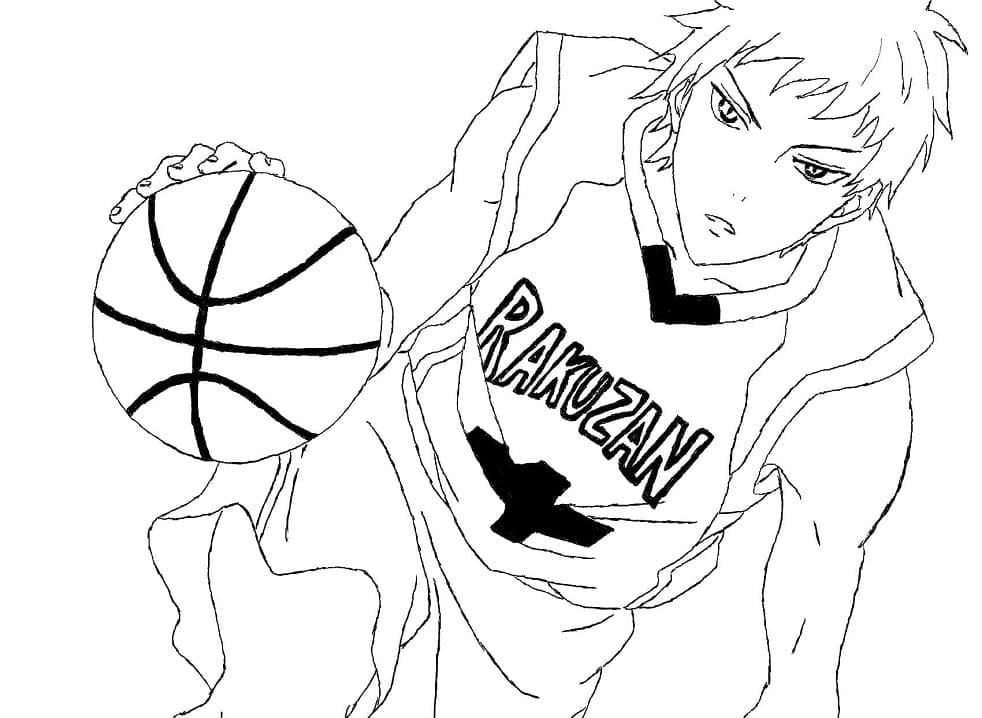 Desenho deSeijuro Akashi de Kuroko No Basket para colorir