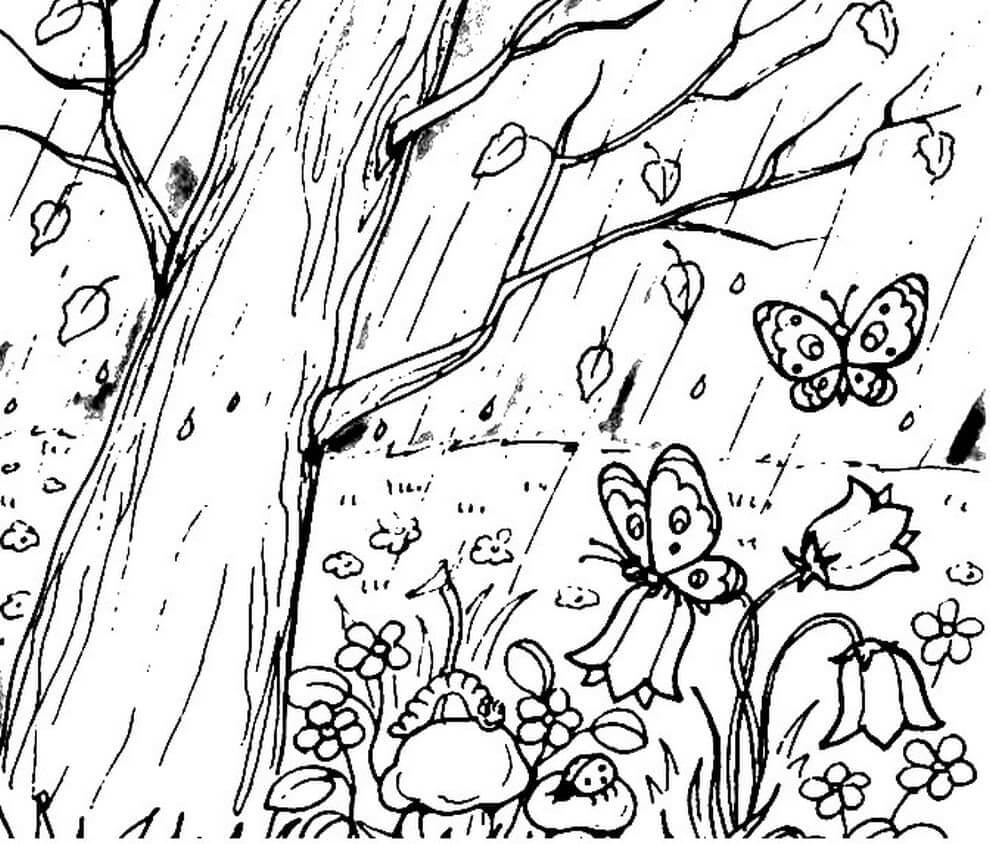 Desenho de Selva 2 para colorir