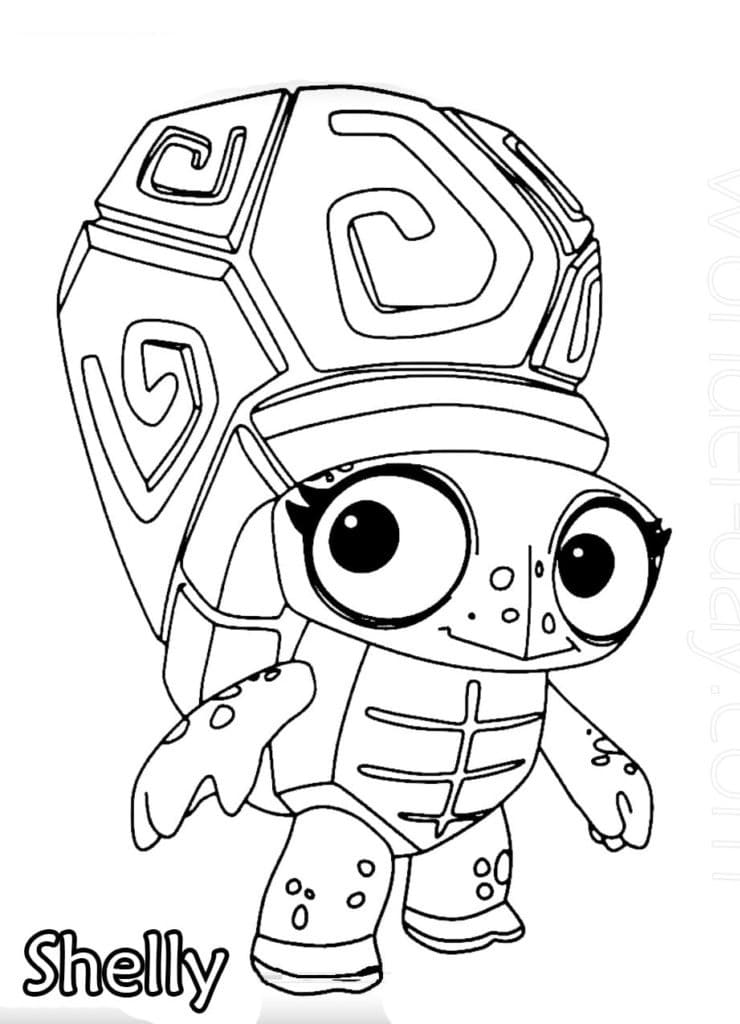 Desenho deShelly Zooba para colorir