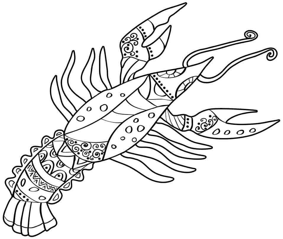 Desenho deSigno do zodíaco de Câncer para colorir