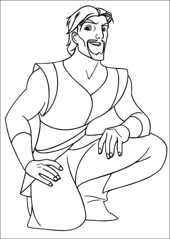 Desenho deSinbad 3 para colorir