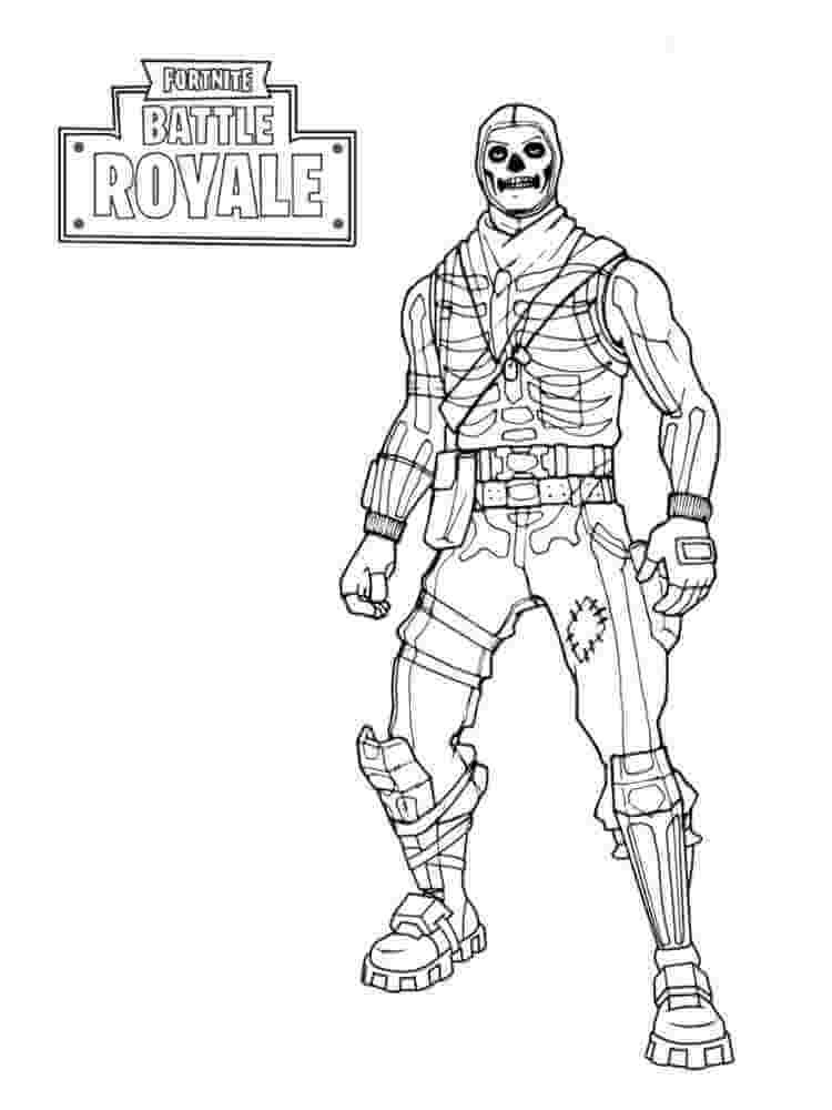 Desenho deSkull Trooper Fortnite para colorir