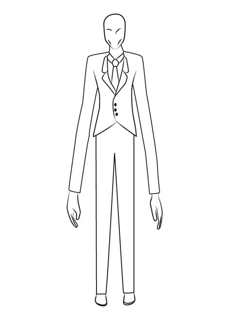 Desenho deSlenderman 5 para colorir