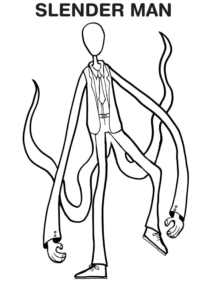 Desenho deSlenderman Perigoso 2 para colorir