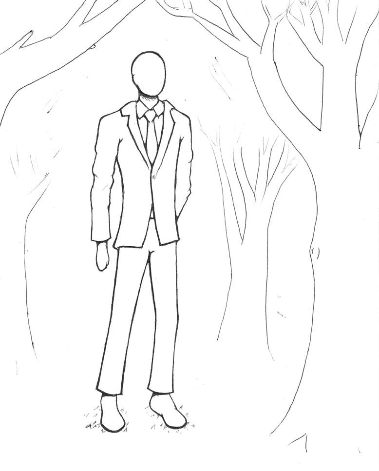 Desenho deSlenderman Perigoso 4 para colorir