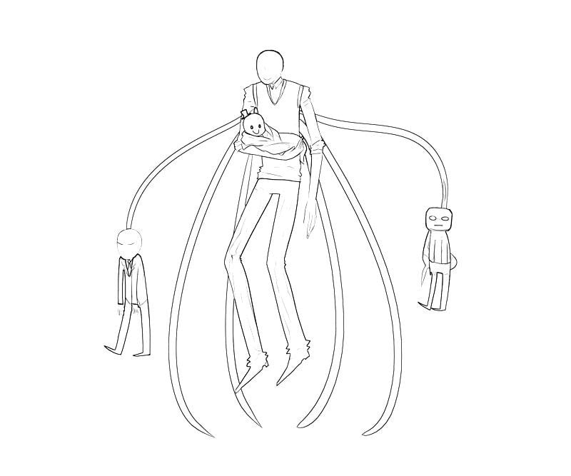 Desenho deSlenderman Perigoso 6 para colorir